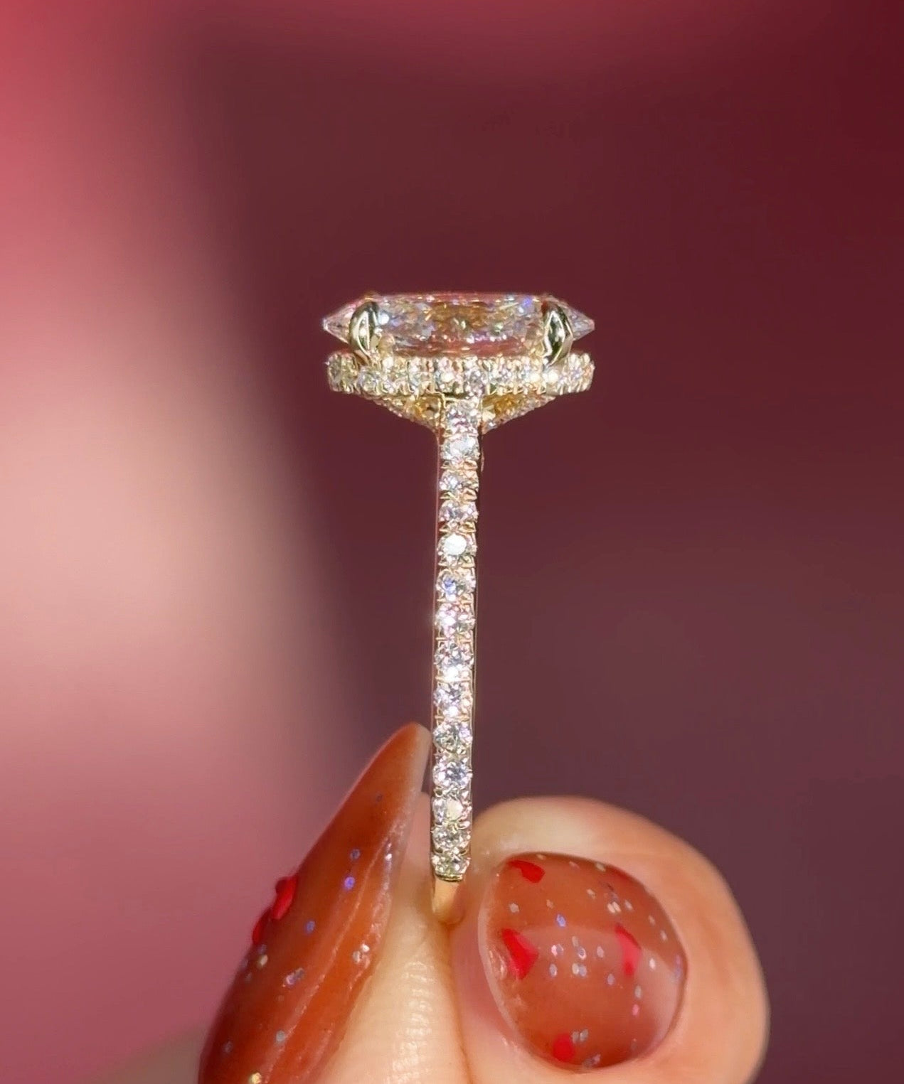 2.06ct D - VVS2 Oval Lab Diamond Stella - PBD Engagement Rings