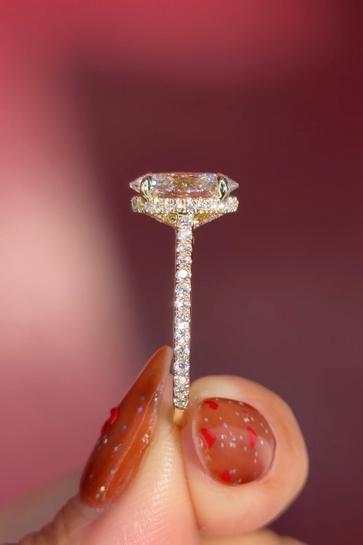 2.06ct D - VVS2 Oval Lab Diamond Stella - PBD Engagement Rings