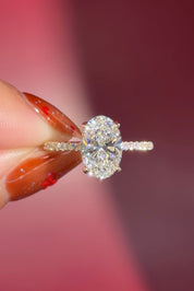 2.06ct D - VVS2 Oval Lab Diamond Stella - PBD Engagement Rings