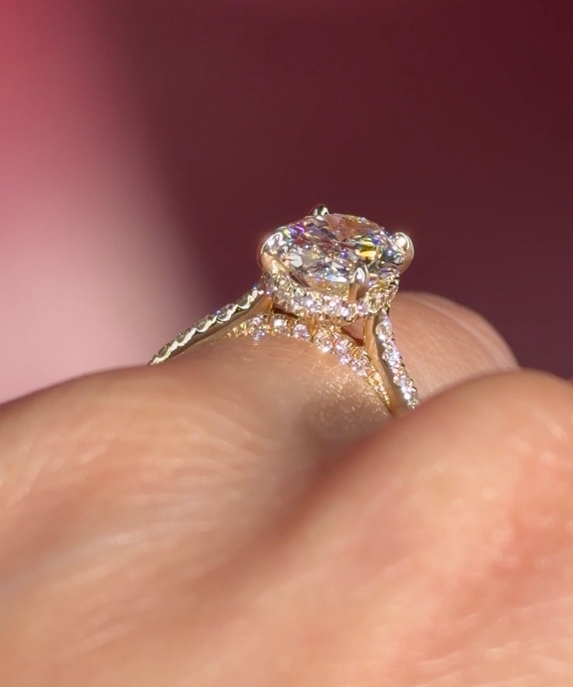 2.06ct D - VVS2 Oval Lab Diamond Stella - PBD Engagement Rings