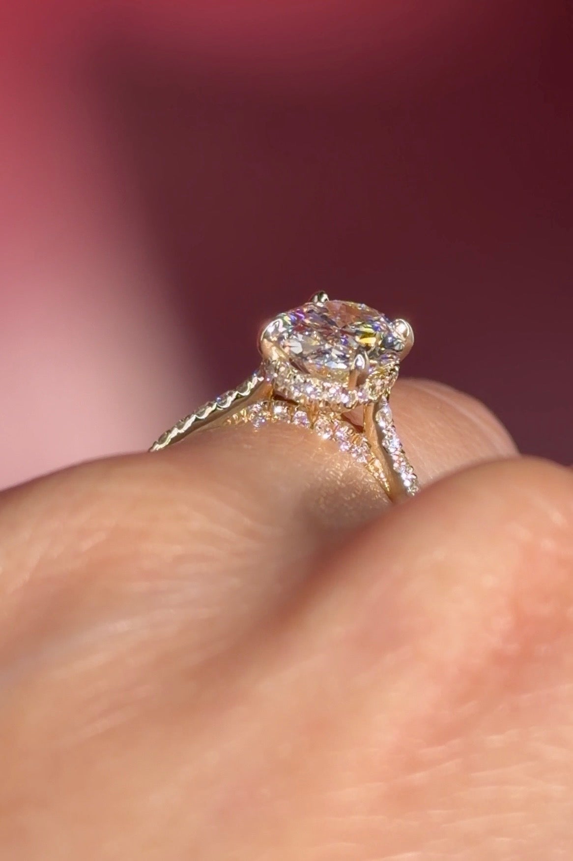 2.06ct D - VVS2 Oval Lab Diamond Stella - PBD Engagement Rings