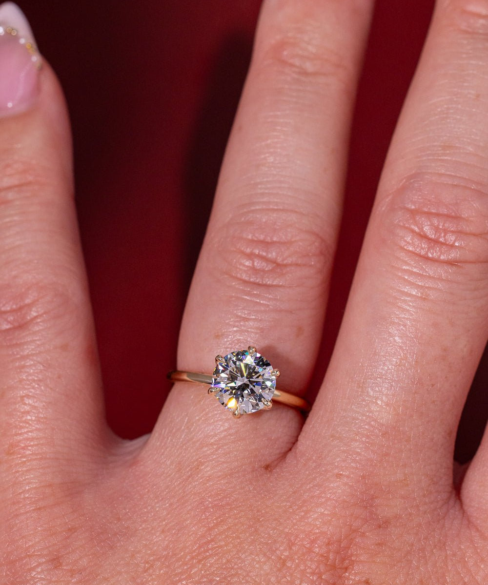 2.06ct E - VS1 Round Lab Diamond Caraline - PBD Engagement Rings