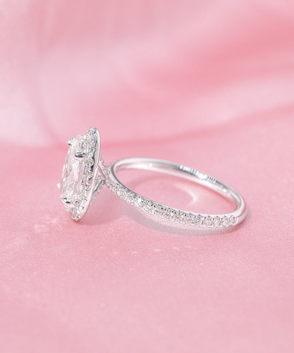 2.06ct E - VVS2 Oval Lab Diamond Angela - PBD Engagement Rings