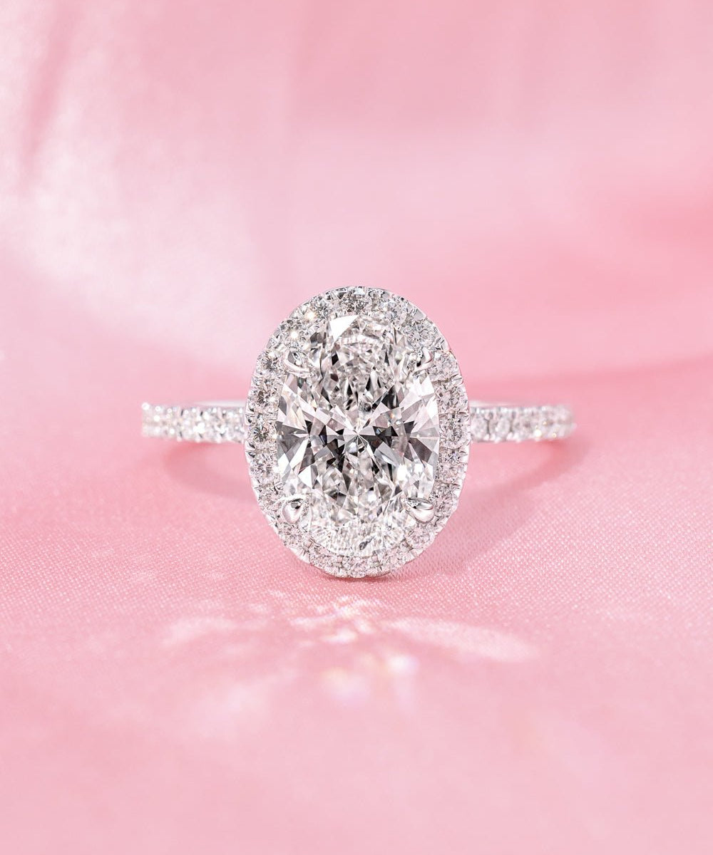 2.06ct E - VVS2 Oval Lab Diamond Angela - PBD Engagement Rings