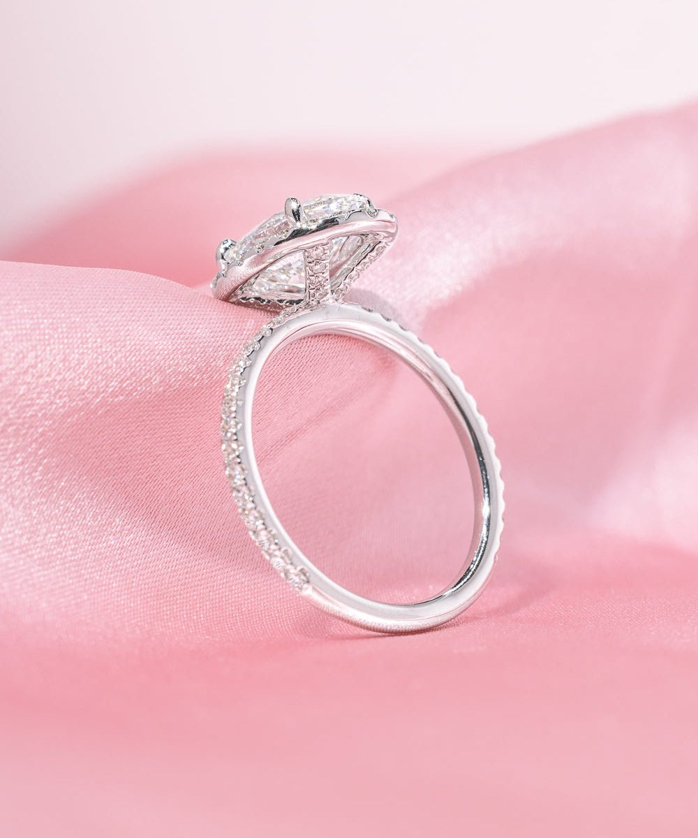 2.06ct E - VVS2 Oval Lab Diamond Angela - PBD Engagement Rings