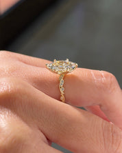 2.07ct D-VVS2 Marquise Lab Diamond Rosette - PBD Engagement Rings