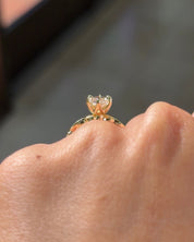 2.07ct D-VVS2 Marquise Lab Diamond Rosette - PBD Engagement Rings