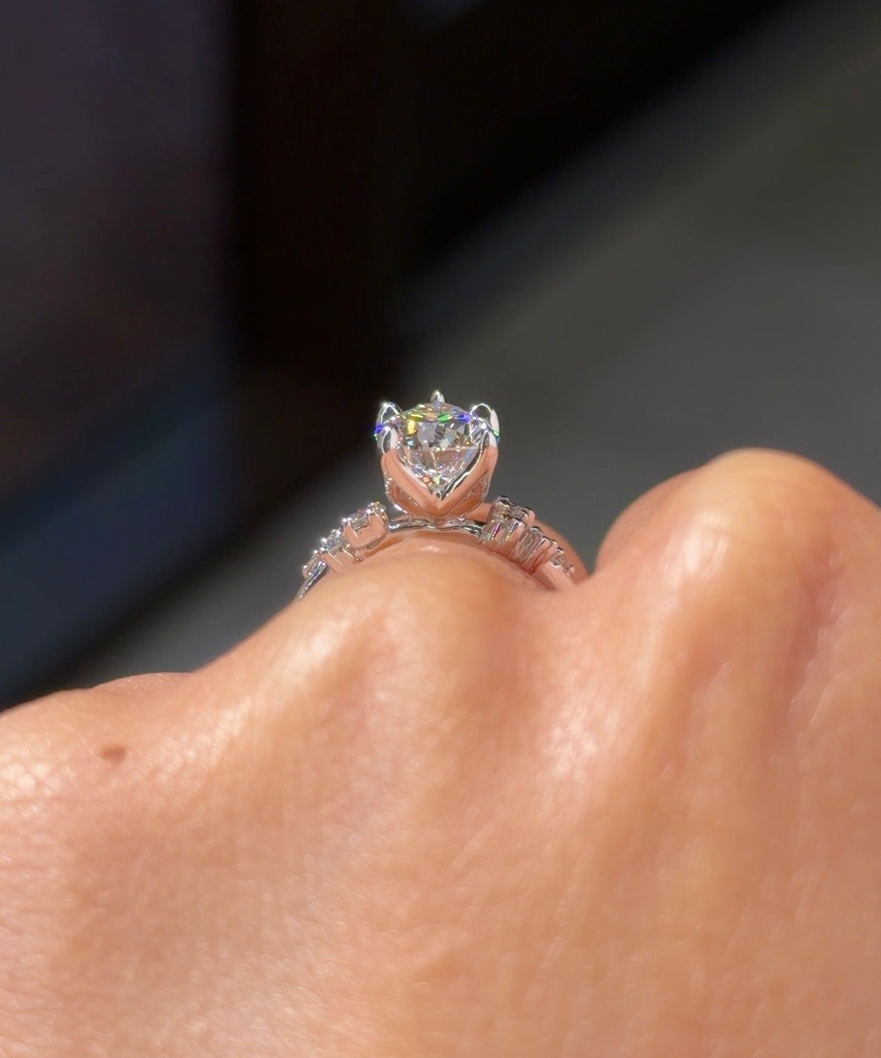 2.07ct E-VS1 Pear Lab Diamond Nova - PBD Engagement Rings