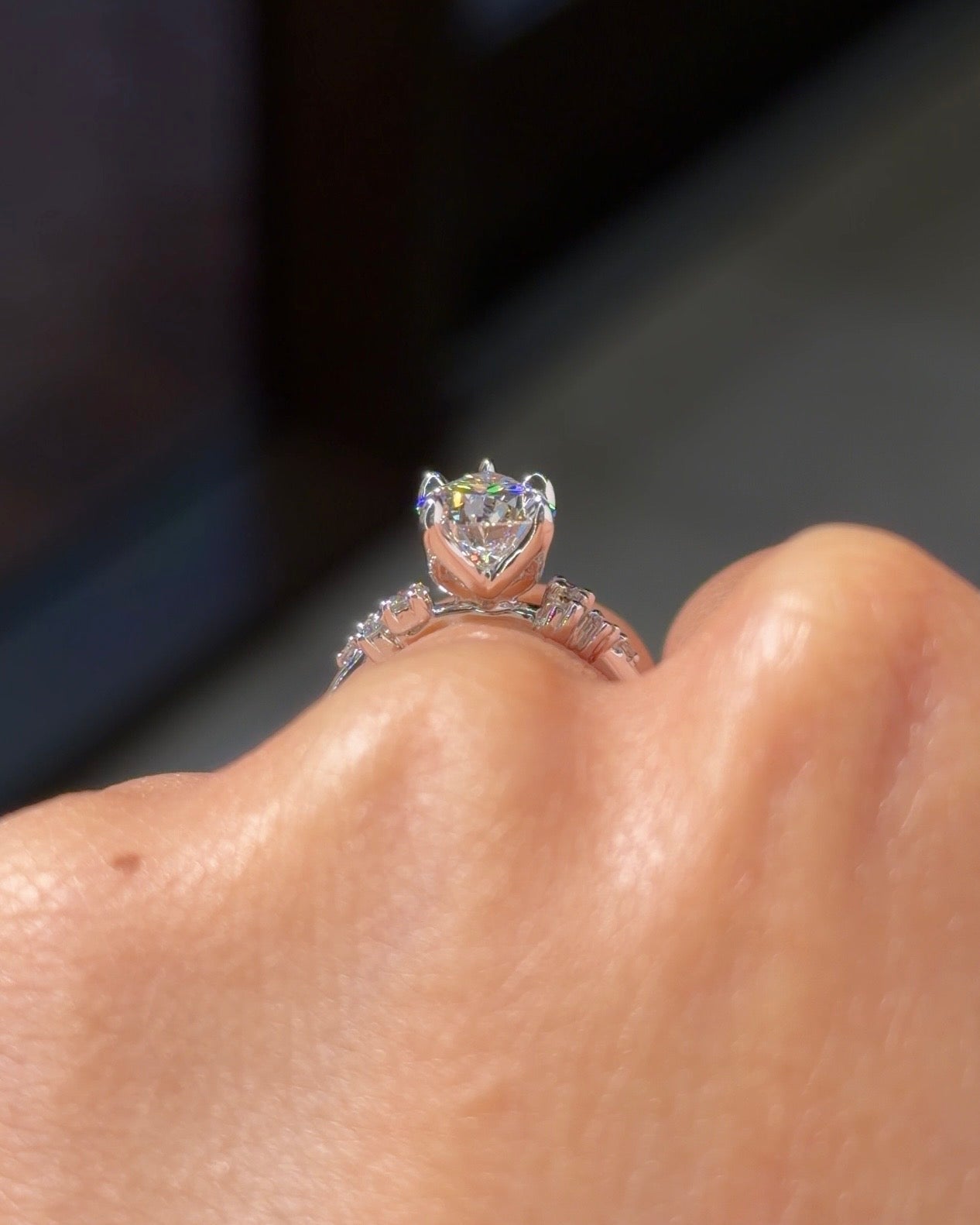 2.07ct E-VS1 Pear Lab Diamond Nova - PBD Engagement Rings