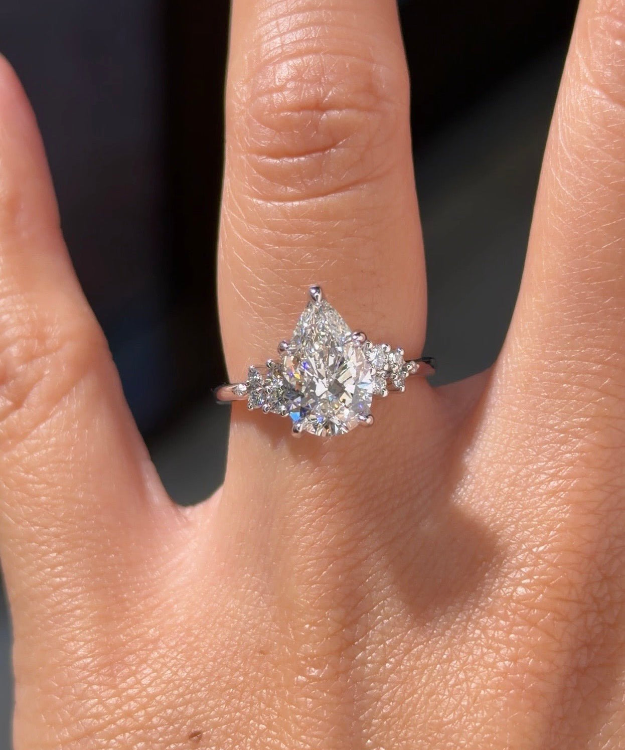 2.07ct E-VS1 Pear Lab Diamond Nova - PBD Engagement Rings