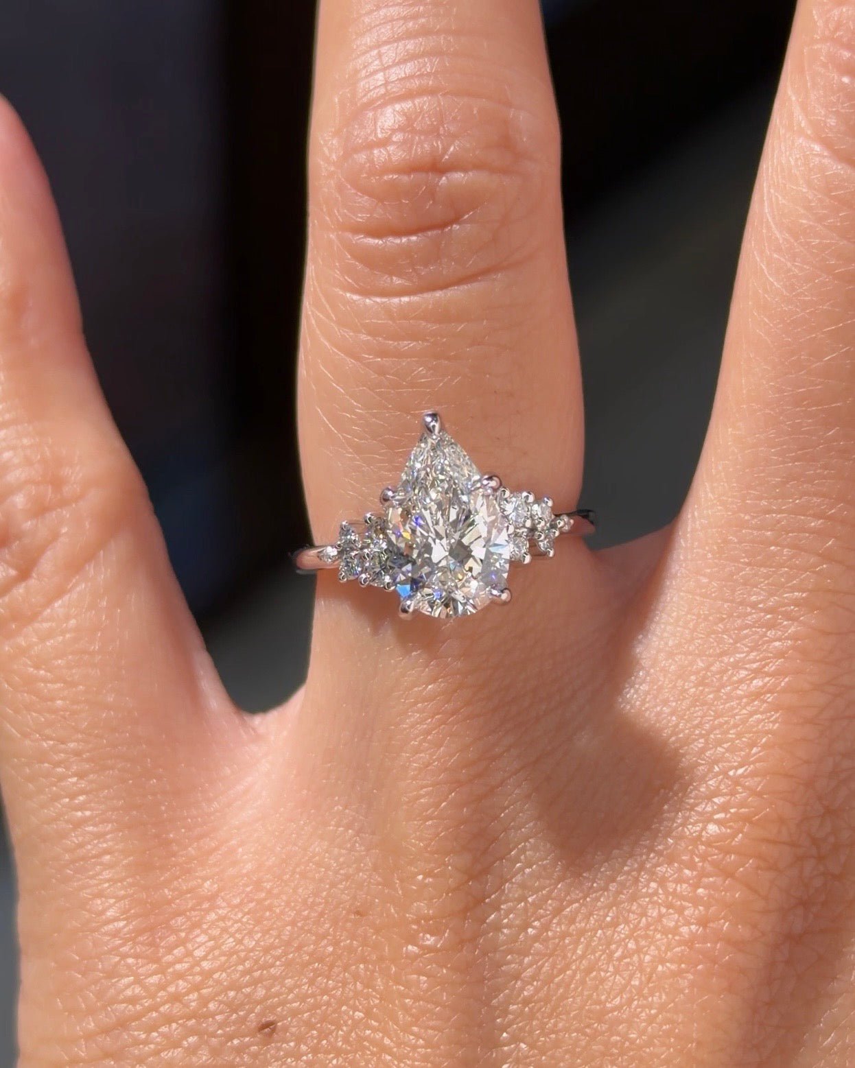 2.07ct E-VS1 Pear Lab Diamond Nova - PBD Engagement Rings