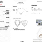 2.07ct E-VVS2 Heart Lab Diamond Nova Engagement Rings Princess Bride Diamonds 