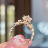 2.07ct E-VVS2 Heart Lab Diamond Nova Engagement Rings Princess Bride Diamonds 