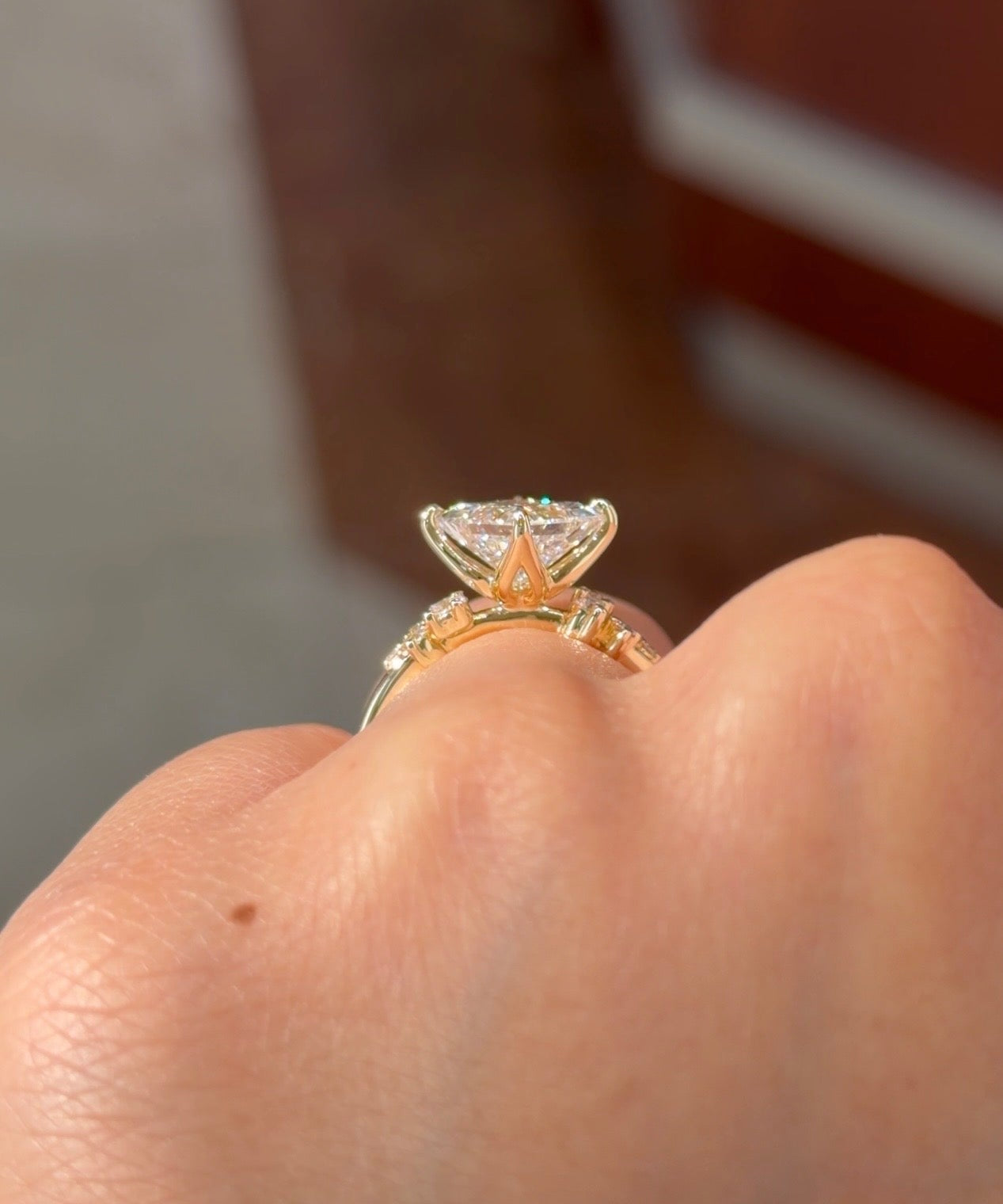 2.08ct D - VS1 Princess Lab Diamond Nova - PBD Engagement Rings