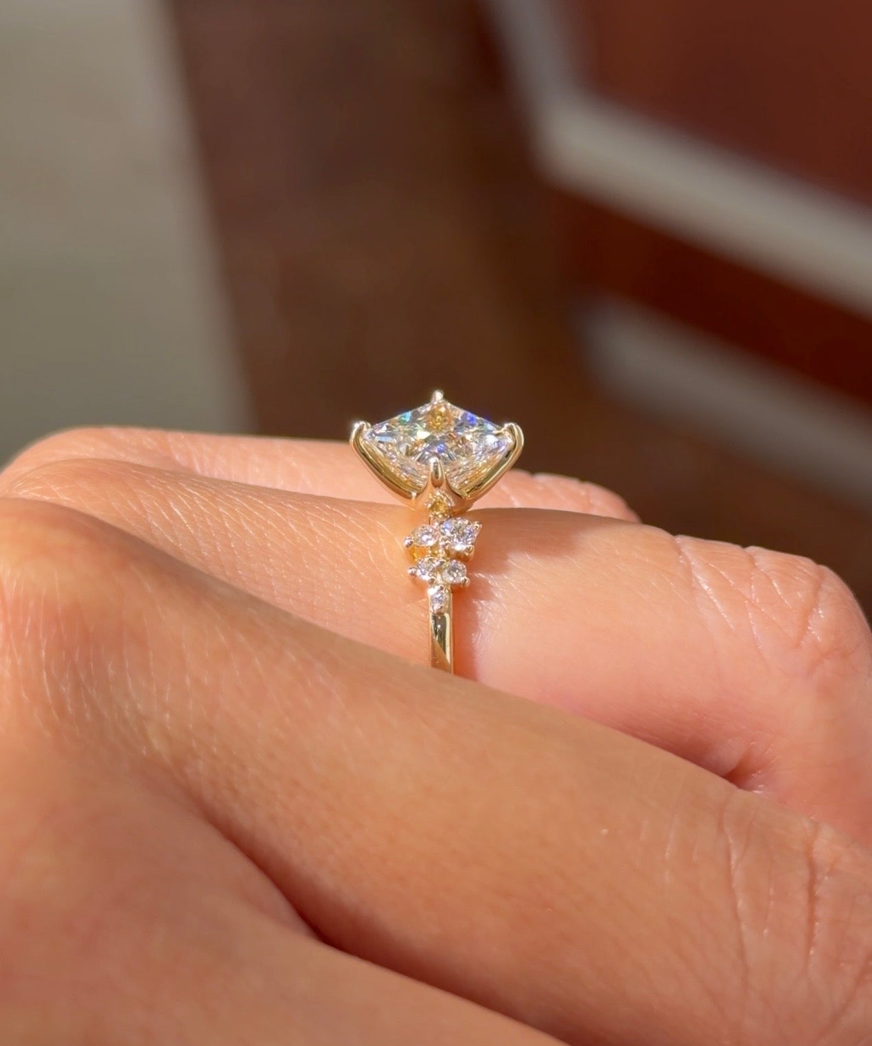 2.08ct D - VS1 Princess Lab Diamond Nova - PBD Engagement Rings