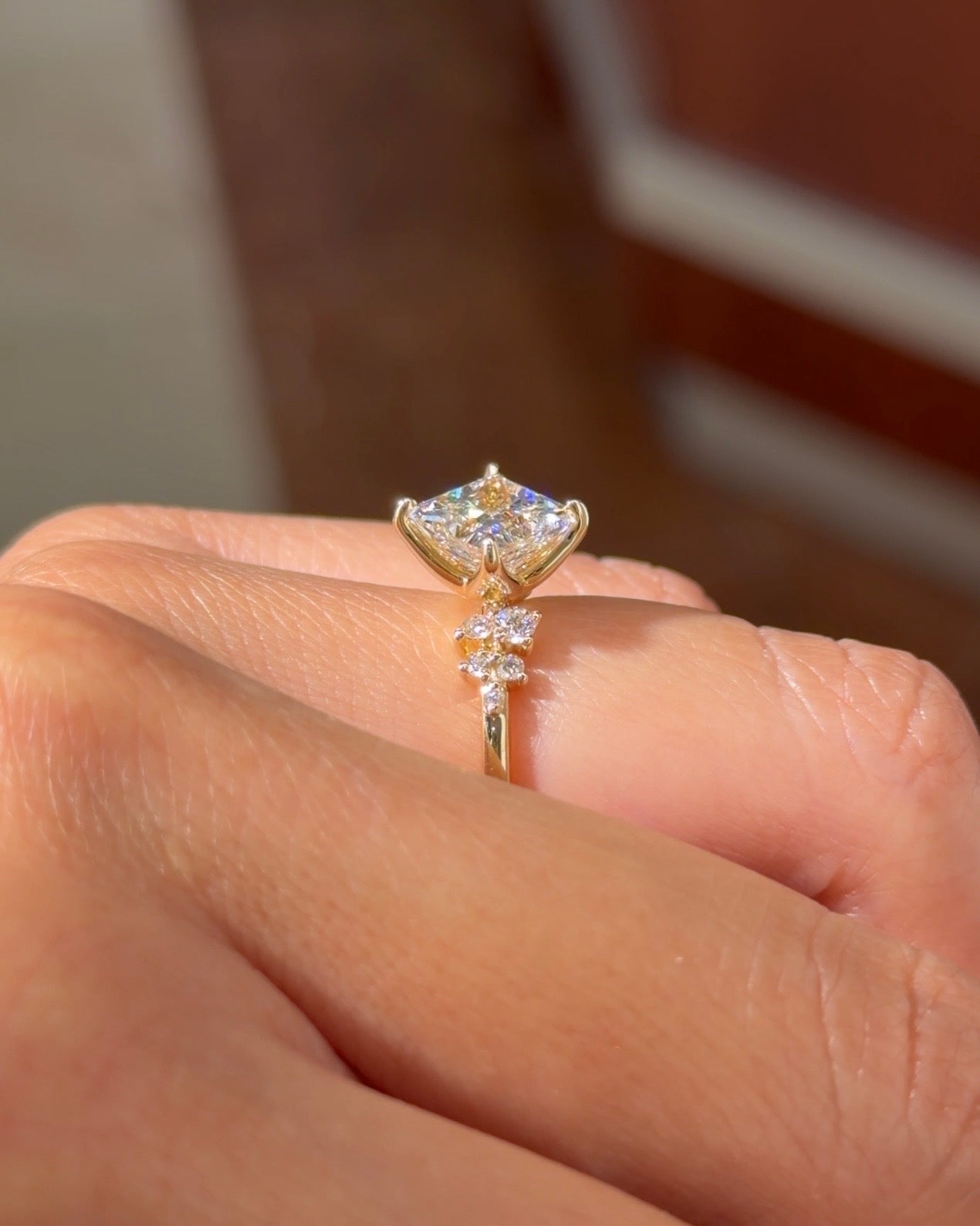 2.08ct D - VS1 Princess Lab Diamond Nova - PBD Engagement Rings