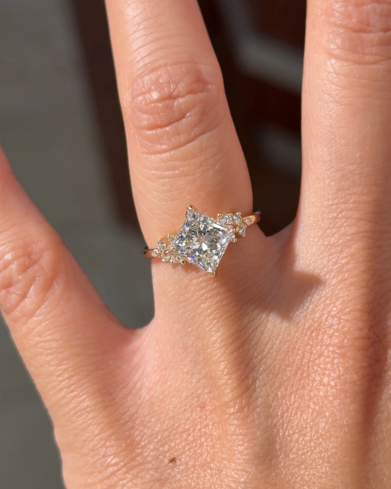 2.08ct D - VS1 Princess Lab Diamond Nova - PBD Engagement Rings