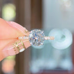 2.08ct D-VS1 Round Lab Diamond Stephanie Engagement Rings Princess Bride Diamonds 