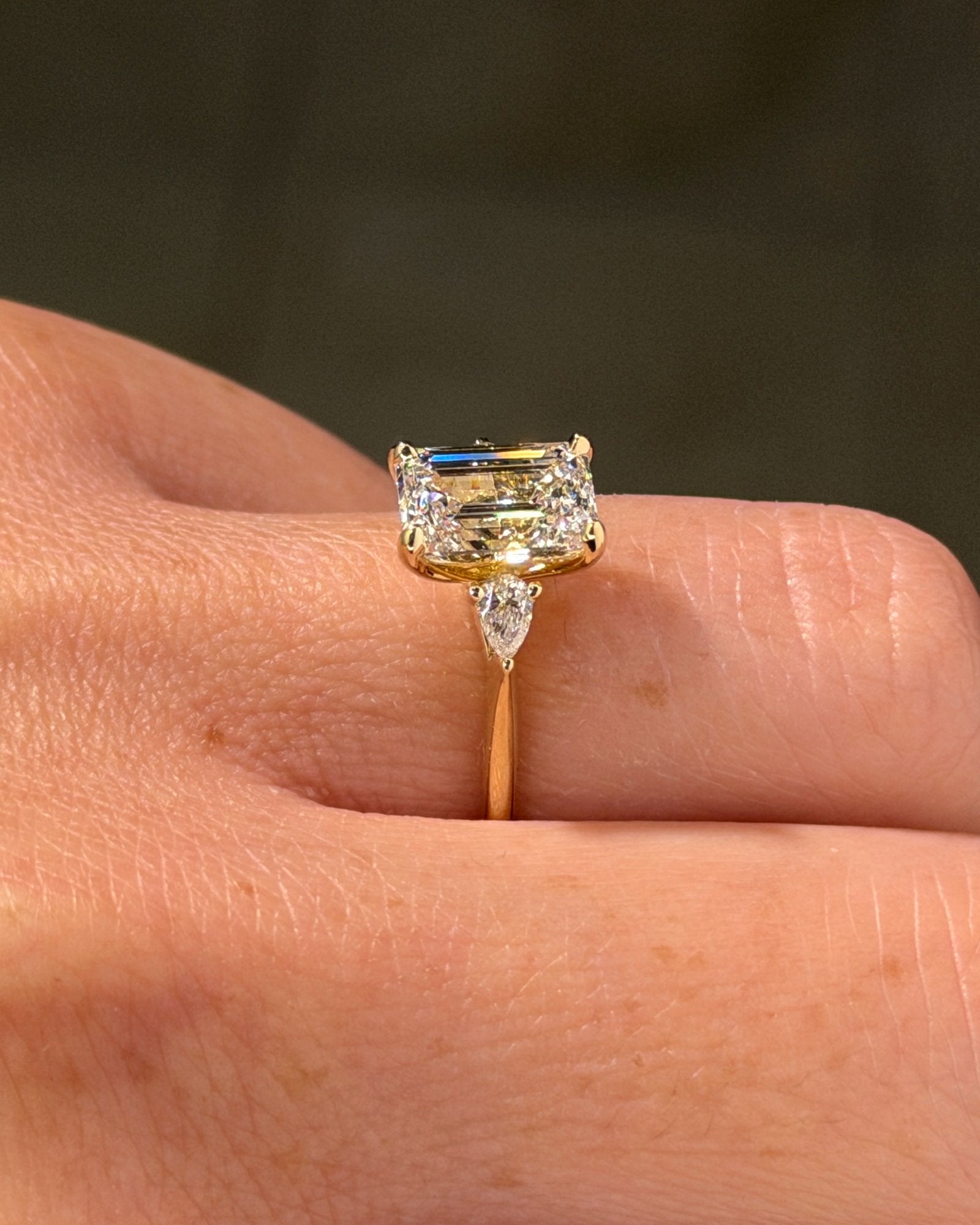 2.08ct D-VVS2 Emerald Lab Diamond Gracie - PBD Engagement Rings