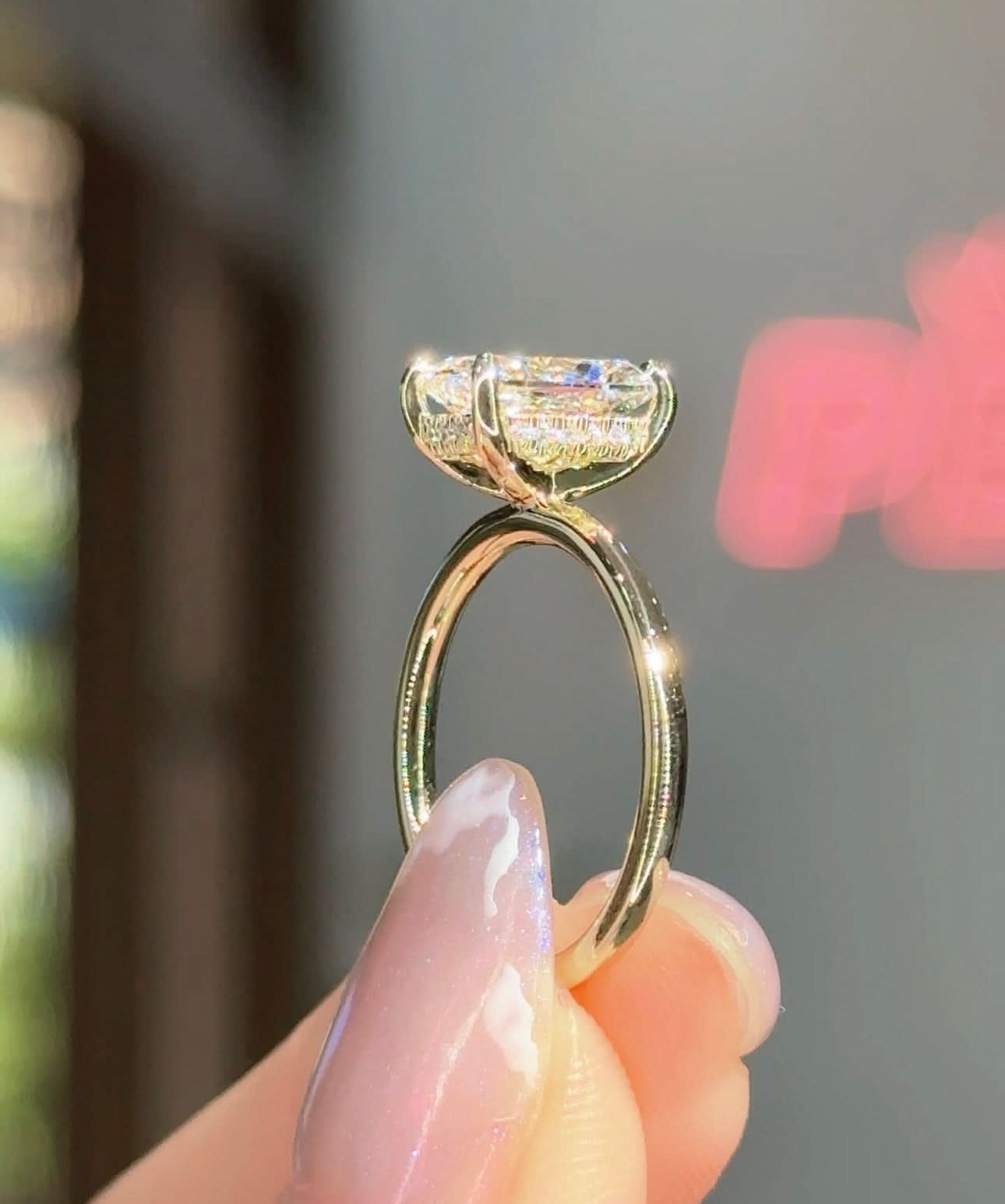 2.09ct D - VS1 Cushion Lab Diamond Kayla - PBD Engagement Rings