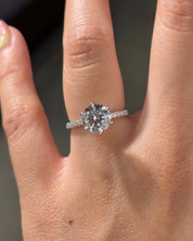 2.09ct D-VS1 Round Lab Diamond Samantha - PBD Engagement Rings