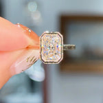 2.09ct E-VVS1 Radiant Lab Diamond Casey Engagement Rings Princess Bride Diamonds 