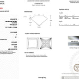 2.09ct F-VS1 Princess Lab Diamond Ava Engagement Rings Princess Bride Diamonds 
