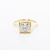 2.09ct F-VS1 Princess Lab Diamond Ava Engagement Rings Princess Bride Diamonds 