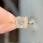 2.09ct F-VS1 Princess Lab Diamond Ava Engagement Rings Princess Bride Diamonds 