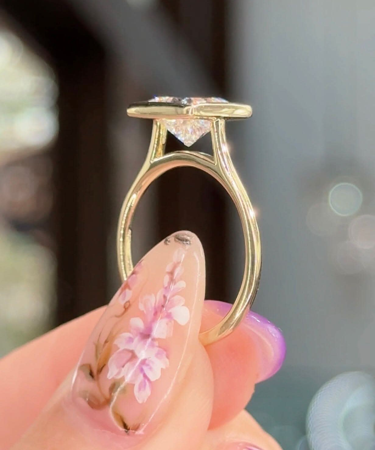 2.09ct F - VS1 Princess Lab Diamond Ava - PBD Engagement Rings