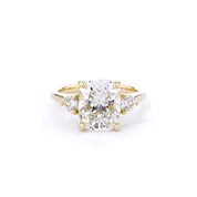 2.0mm Meghan Cushion Engagement Rings Princess Bride Diamonds 