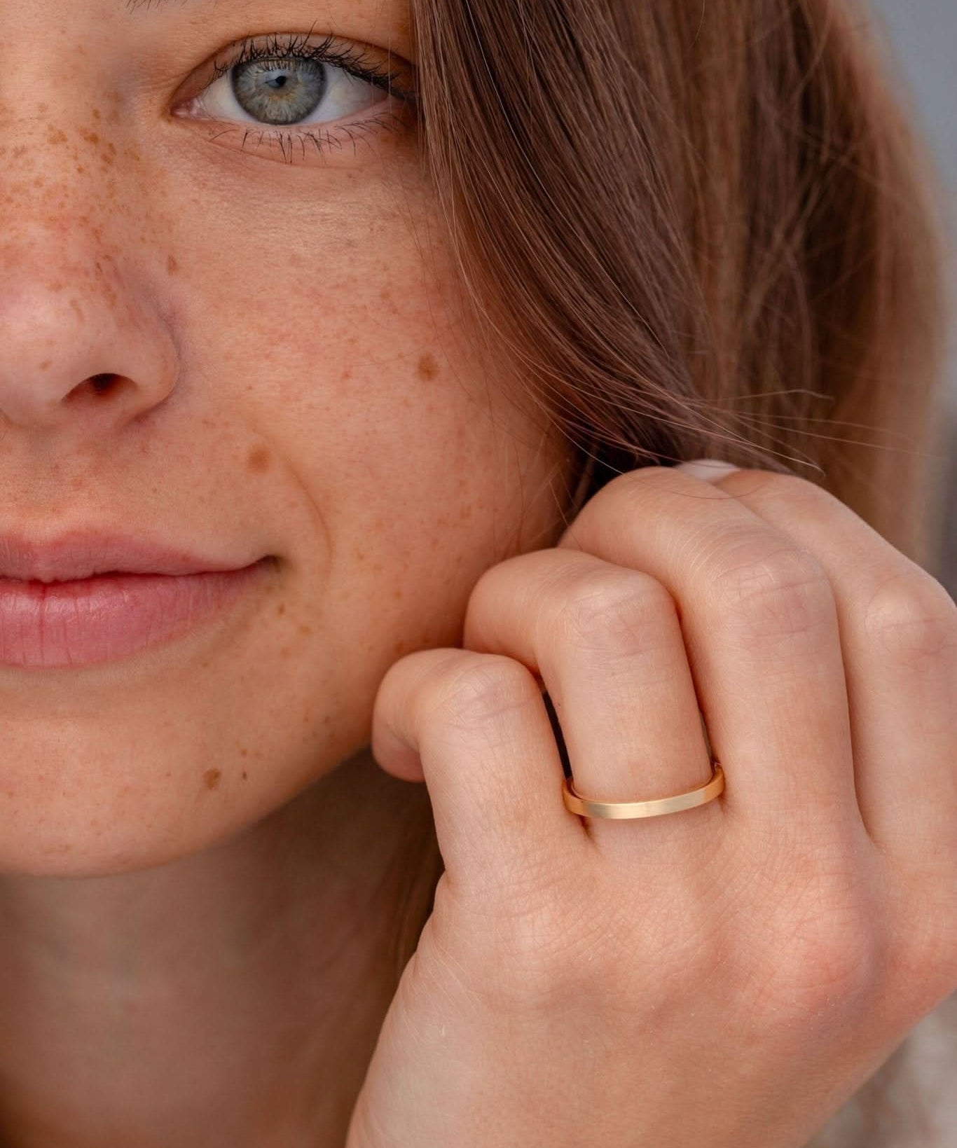 2.0mm Satin Flat Band - PBD Rings