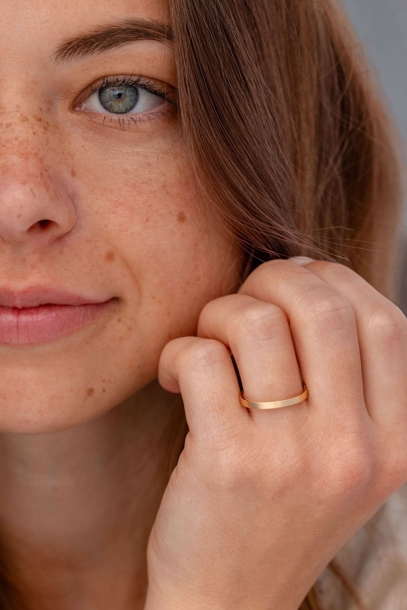 2.0mm Satin Flat Band - PBD Rings