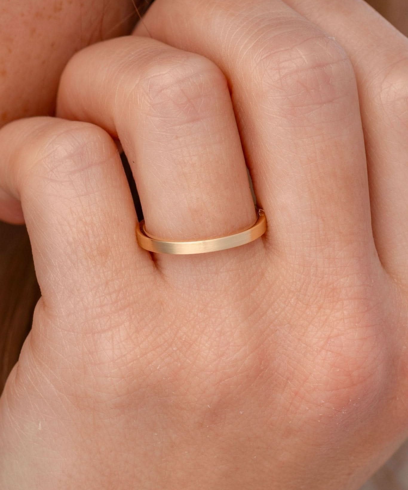 2.0mm Satin Flat Band - PBD Rings