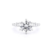 2.0mm Tiana Round Engagement Rings Princess Bride Diamonds 