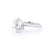 2.0mm Tiana Round Engagement Rings Princess Bride Diamonds 