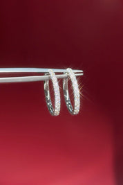 20mm Core Pavé Hoop White Gold