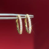 20mm Pavé Hoop Yellow Gold