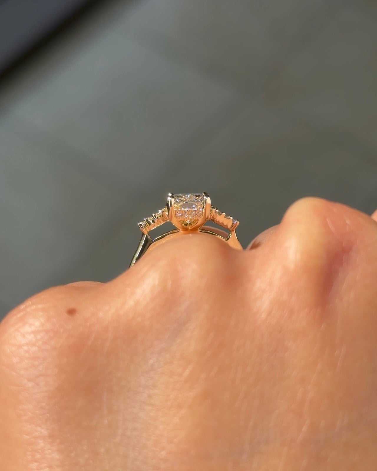 2.10ct D - VS1 Radiant Lab Diamond Marilyn - PBD Engagement Rings