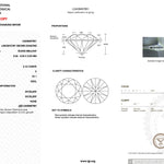 2.10ct E-VS1 Round Lab Diamond Alice Engagement Rings Princess Bride Diamonds 