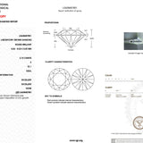 2.10ct E-VS1 Round Lab Diamond Alice Engagement Rings Princess Bride Diamonds 