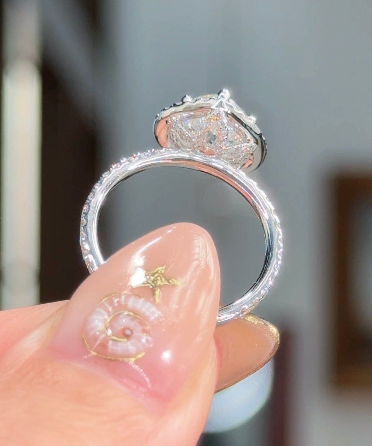 2.14ct F-VS1 Heart Lab Diamond Leilani Engagement Rings Princess Bride Diamonds 