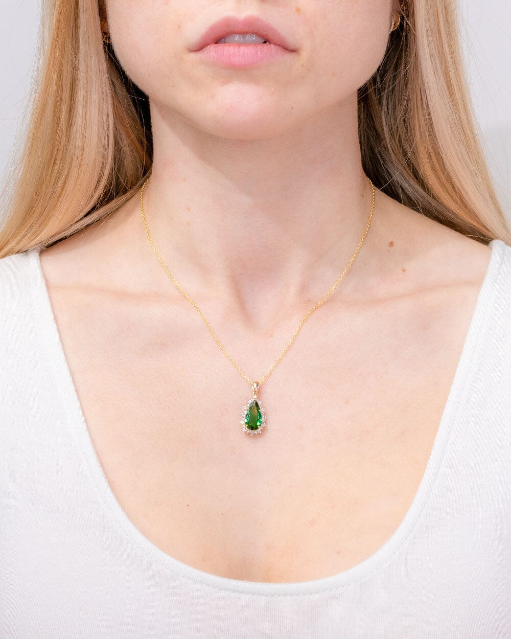 2.16ct Green Tourmaline Necklace Necklaces Princess Bride Diamonds 