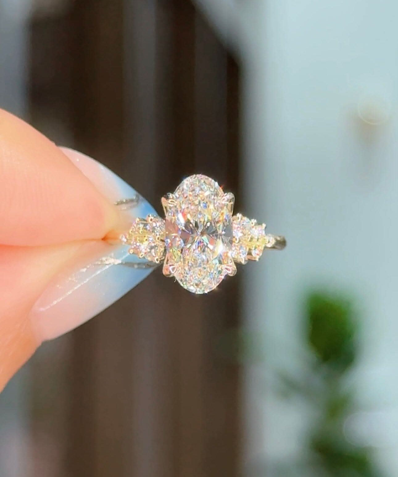 2.18ct D - IF Moval Lab Diamond Nova - PBD Engagement Rings