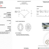2.18ct E-VS1 Oval Lab Diamond Casey Engagement Rings Princess Bride Diamonds 