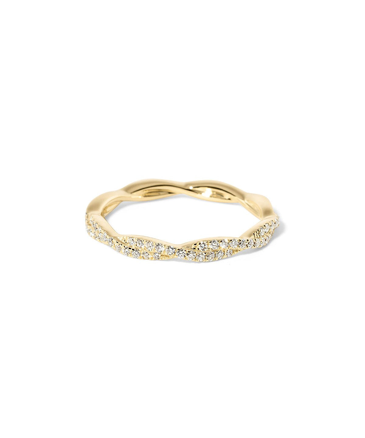 2.1mm Braided Diamond Ring - PBD Rings