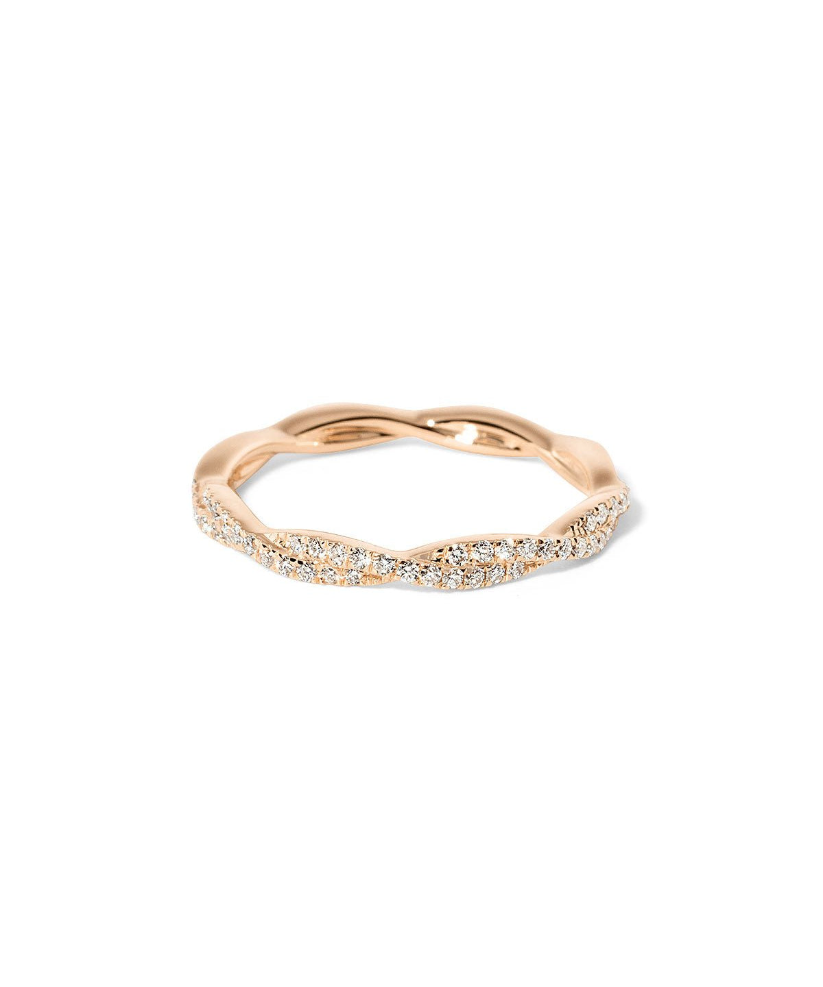 2.1mm Braided Diamond Ring - PBD Rings
