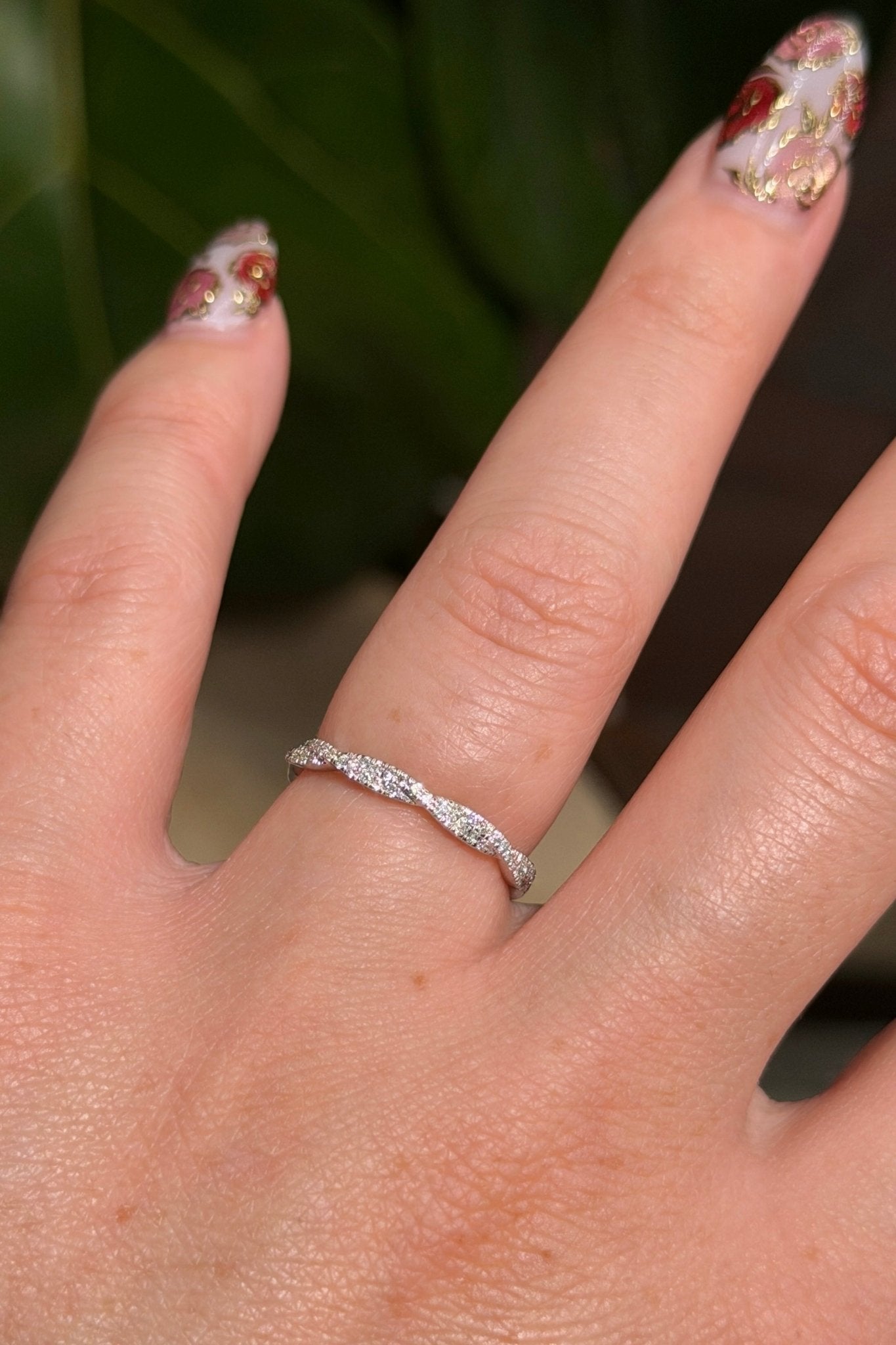 2.1mm Tight Braid Ring White Gold - PBD Rings