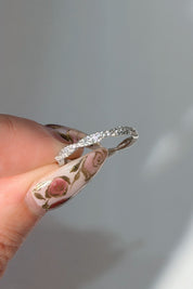 2.1mm Tight Braid Ring White Gold - PBD Rings