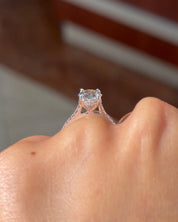 2.20ct D-VVS2 Oval Lab Diamond Michelle - PBD Engagement Rings